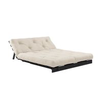Roots slaapbank 140x200 Zwart Nacht/747 Beige
