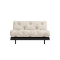 Roots slaapbank 140x200 Zwart Nacht/747 Beige
