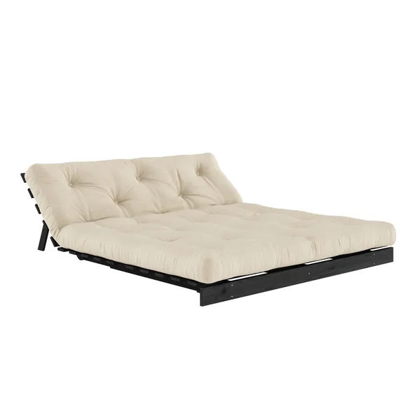 Roots Sofa bed 160x200 Black Night/747 Beige