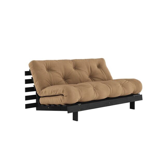 Roots sovesofa 160x200 svart natt/755 mokka