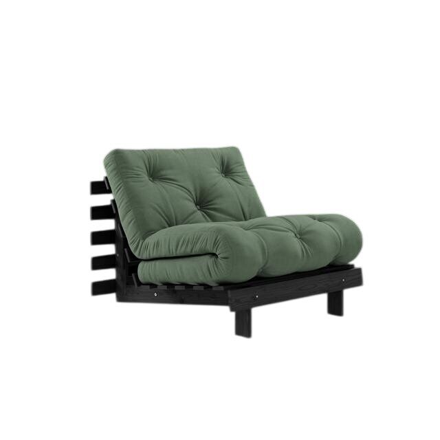 Roots Sovesofa 90x200 Black Night/756 Olive Green
