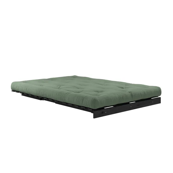 Roots Sofa bed 140x200 Black Night/756 Olive Green