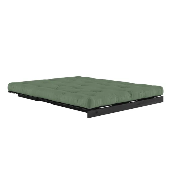Roots Sofa bed 160x200 Black Night/756 Olive Green