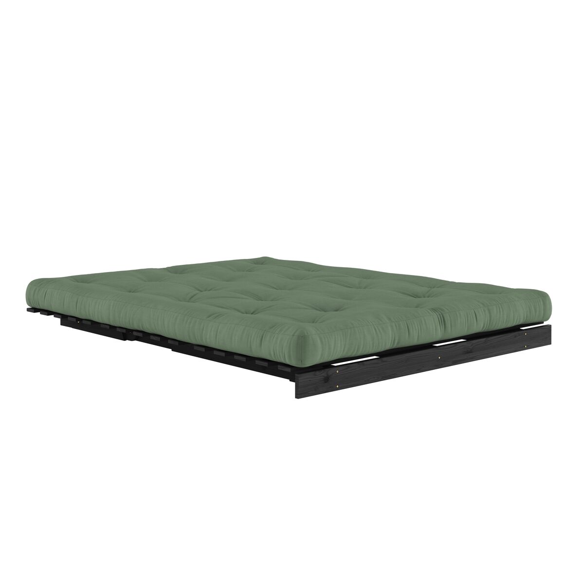 Divano letto Roots 160x200 Nero Notte/756 Verde Oliva
