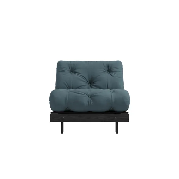 Roots Sofa Bed 90x200 Black Night/757 Petrol Blue