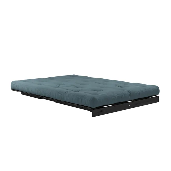 Roots Sofa bed 140x200 Black Night/757 Petrol Blue