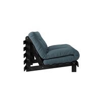Roots Sofa bed 140x200 Black Night/757 Petrol Blue