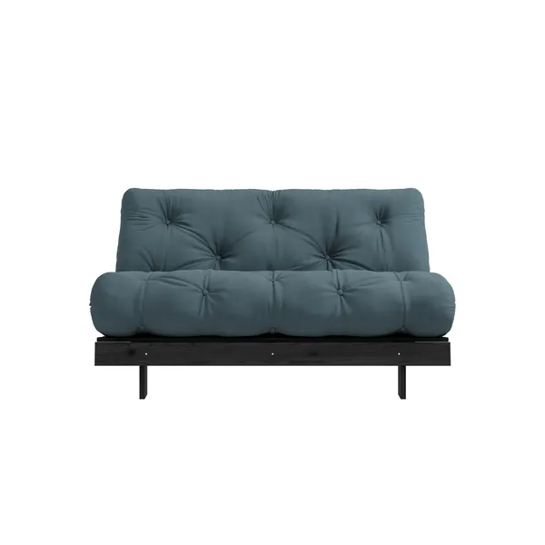 Roots Sofa bed 140x200 Black Night/757 Petrol Blue