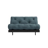 Roots Sofa bed 140x200 Black Night/757 Petrol Blue
