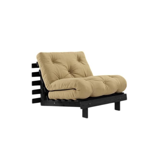 Roots sovesofa 90×200 svart natt/758 Beige