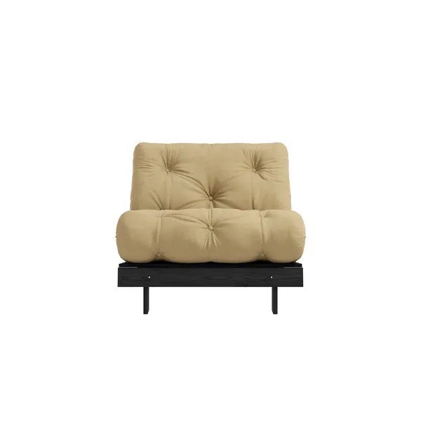 Roots Sofa bed 90x200 Black Night/758 Wheat Beige