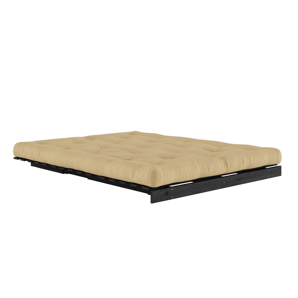 Divano letto Roots 160x200 Nero Notte/758 Beige Grano