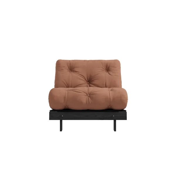 Roots Sofa bed 90x200 Black Night/759 Clay Brown