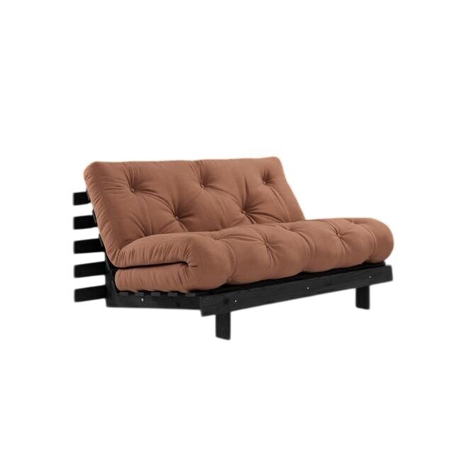 Roots Sovesofa 140x200 Svart Natt/759 Leirbrun