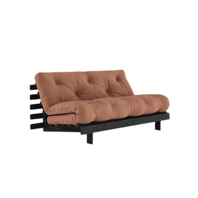 Roots Sovesofa 160x200 Svart Natt/759 Leirbrun