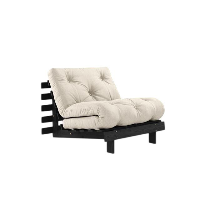 Roots sovesofa 90×200 svart natt/914 lin