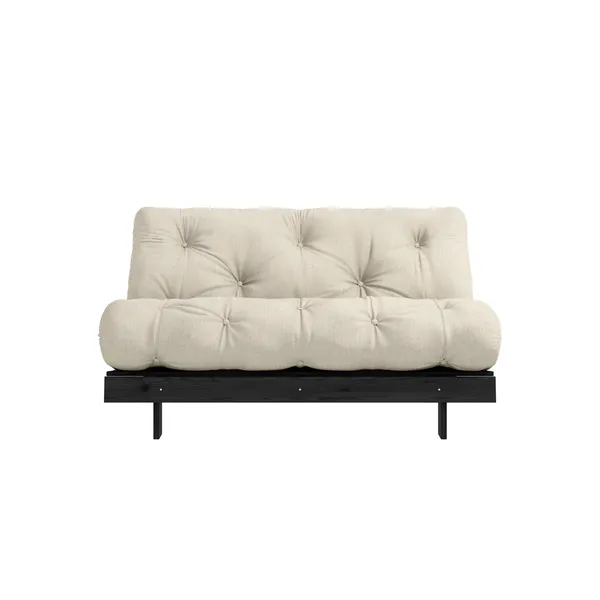 Roots Sofa bed 140x200 Black Night/914 Linen