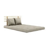 Shin Sano Sofa Clear Lacquered Pine/914 Linen