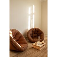 Ensemble de 2 tables d'appoint Dock en pin laqué transparent
