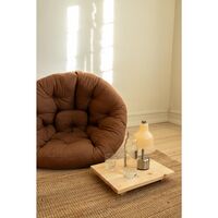 Ensemble de 2 tables d'appoint Dock en pin laqué transparent