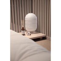 Ensemble de 2 tables d'appoint Dock en pin laqué transparent