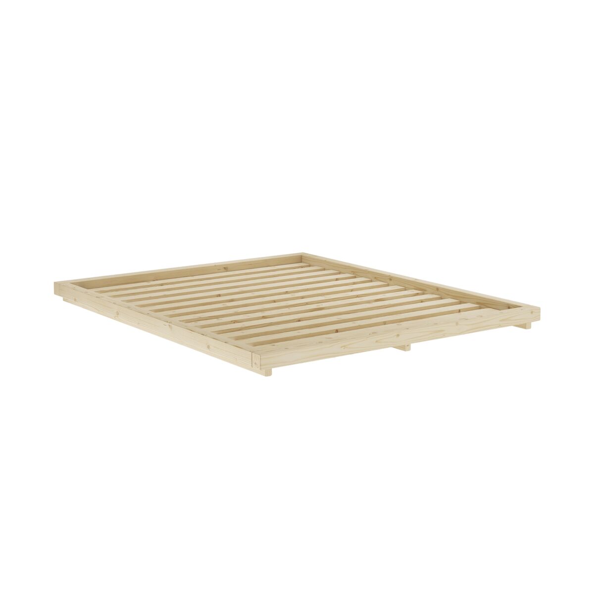 Cadre de lit Dock 160x200 pin laqué clair