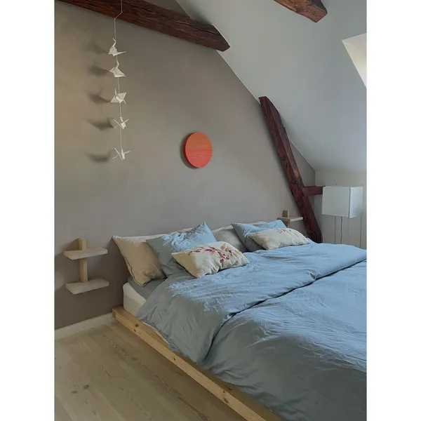 Dock Bed Frame 160x200 Clear Lacquered Pine
