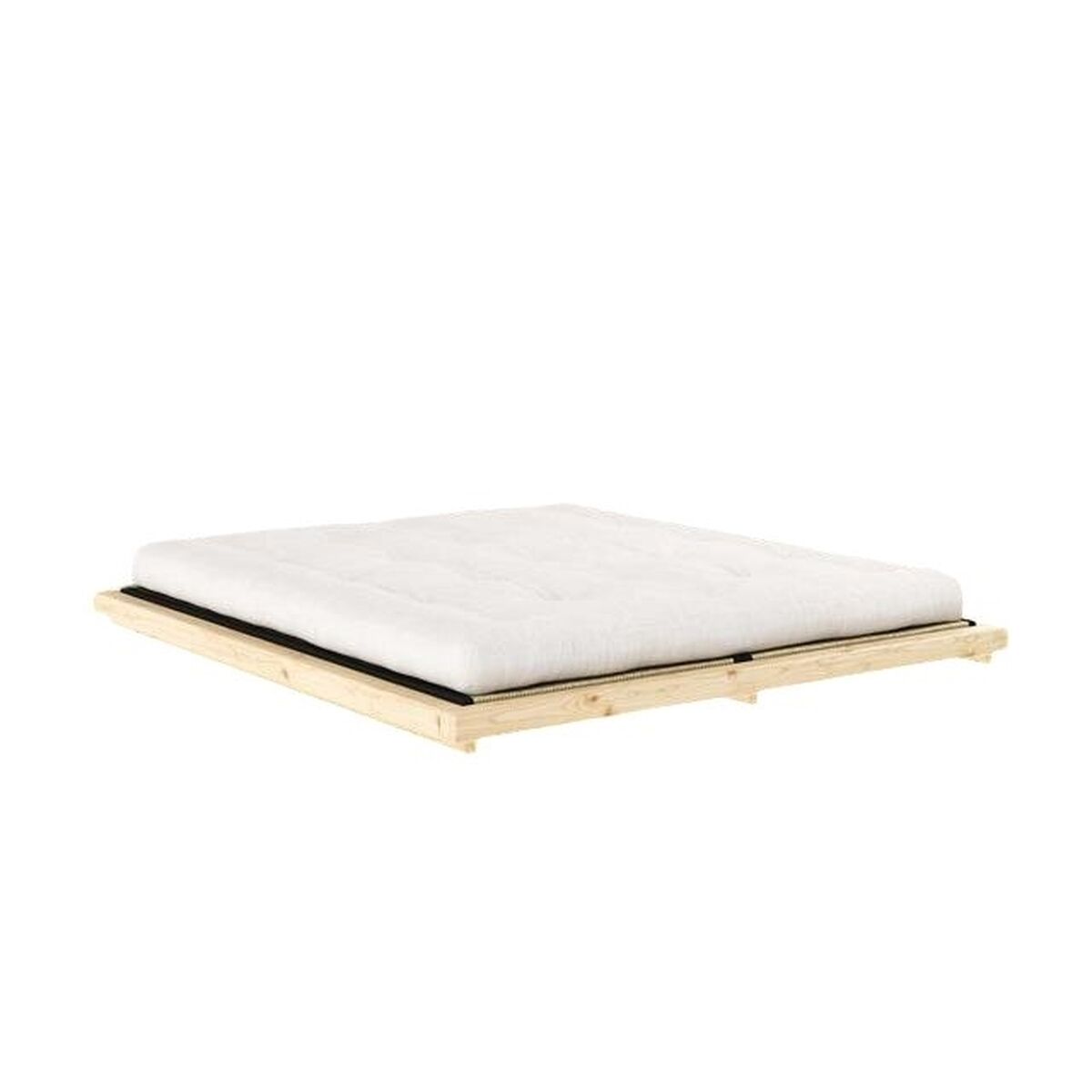 Dock bedframe 180x200 cm, blank gelakt grenenhout
