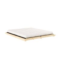 Dock bedframe 180x200 cm, blank gelakt grenenhout