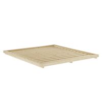 Dock bedframe 180x200 cm, blank gelakt grenenhout