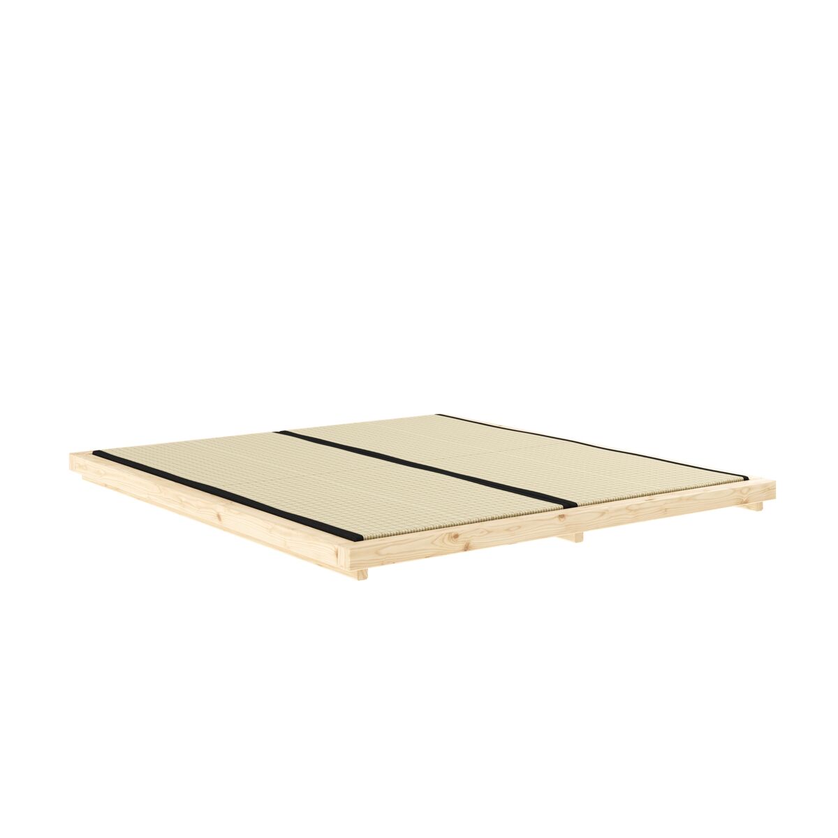 Dock bedframe 180x200 cm, blank gelakt grenenhout