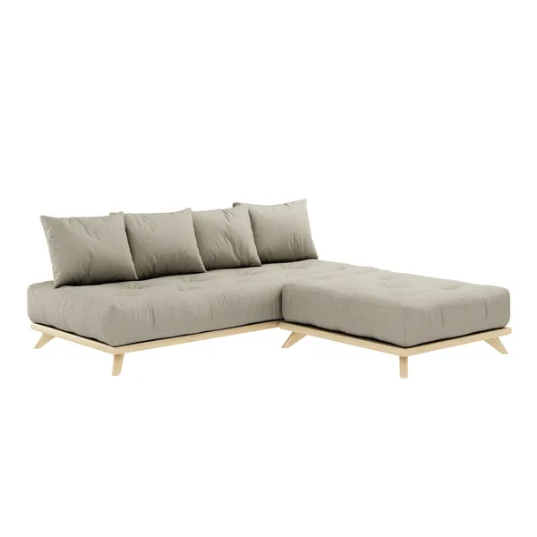 Senza Daybed Clear Lacquered Pine/914 Linen