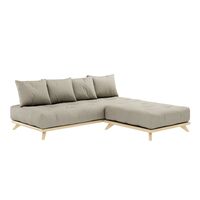 Senza Daybed Clear Lacquered Pine/914 Linen