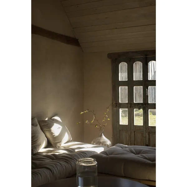 Senza Daybed Clear Lacquered Pine/914 Linen