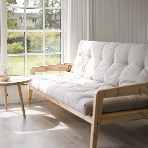 Grab Sofa Bed Clear Lacquered Pine/701 Natural