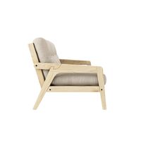 Grab Schlafsofa, klar lackierte Kiefer/747 Beige