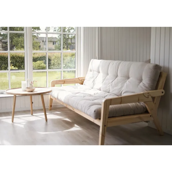 Grab Sovesofa Klarlakkert Furu/747 Beige
