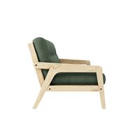 Grab Sovesofa Klarlakkert Furu/757 Bensinblå