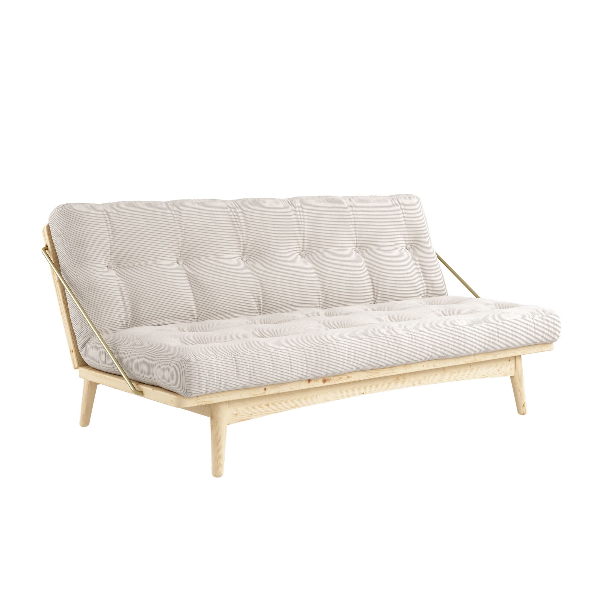 Folk Sofa Klarlakeret Fyrretr/510 Ivory