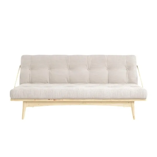 Folk Sofa Clear Lacquered Pine/510 Ivory
