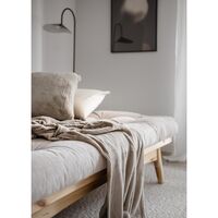 Folk Sofa Clear Lacquered Pine/510 Ivory