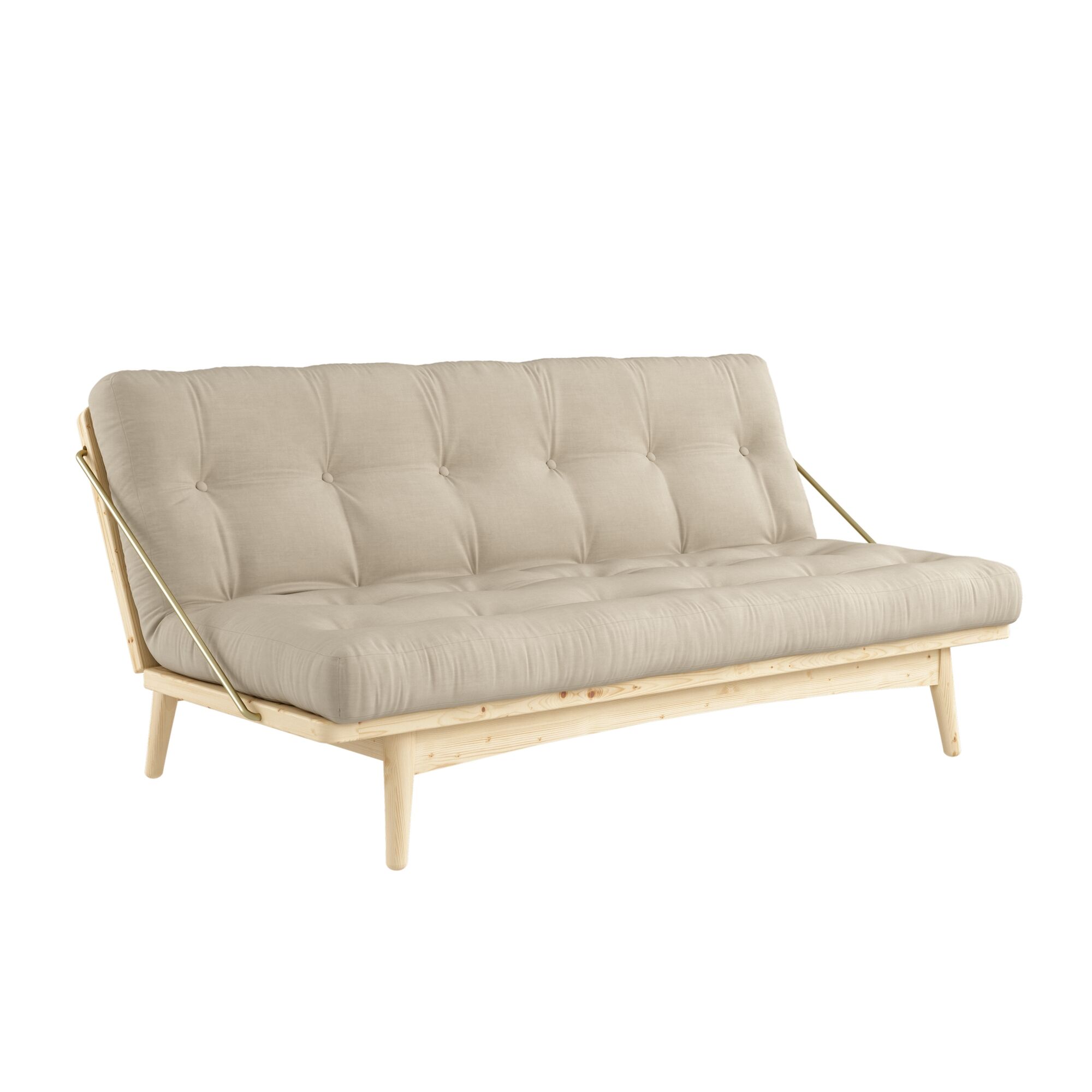 Folk Sofa Klarlakeret Fyrretr/747 Beige