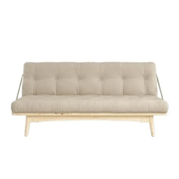 Folk Sofa Clear Lacquered Pine/747 Beige