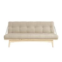 Folk Sofa Clear Lacquered Pine/747 Beige