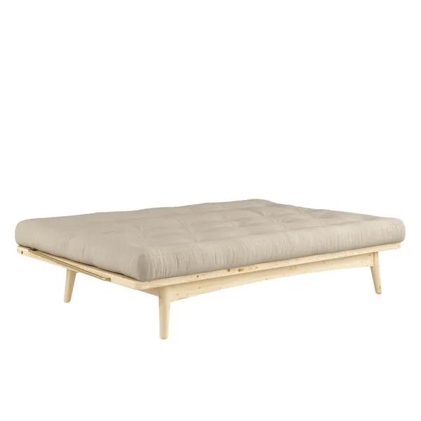 Folk Sofa Clear Lacquered Pine/747 Beige