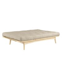 Folk Sofa Clear Lacquered Pine/747 Beige