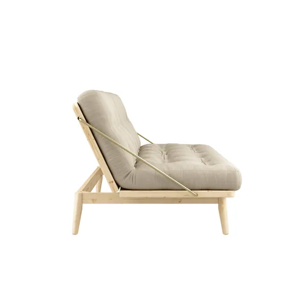 Folk Sofa Clear Lacquered Pine/747 Beige