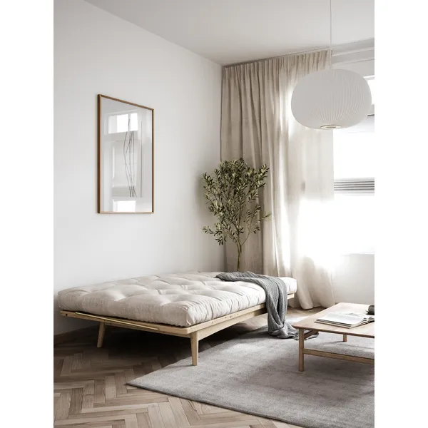 Folk Sofa Clear Lacquered Pine/747 Beige