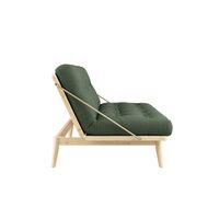Folk Sofa Clear Lacquered Pine/756 Olive Green