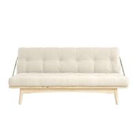 Folk Sofa Clear Lacquered Pine/914 Linen